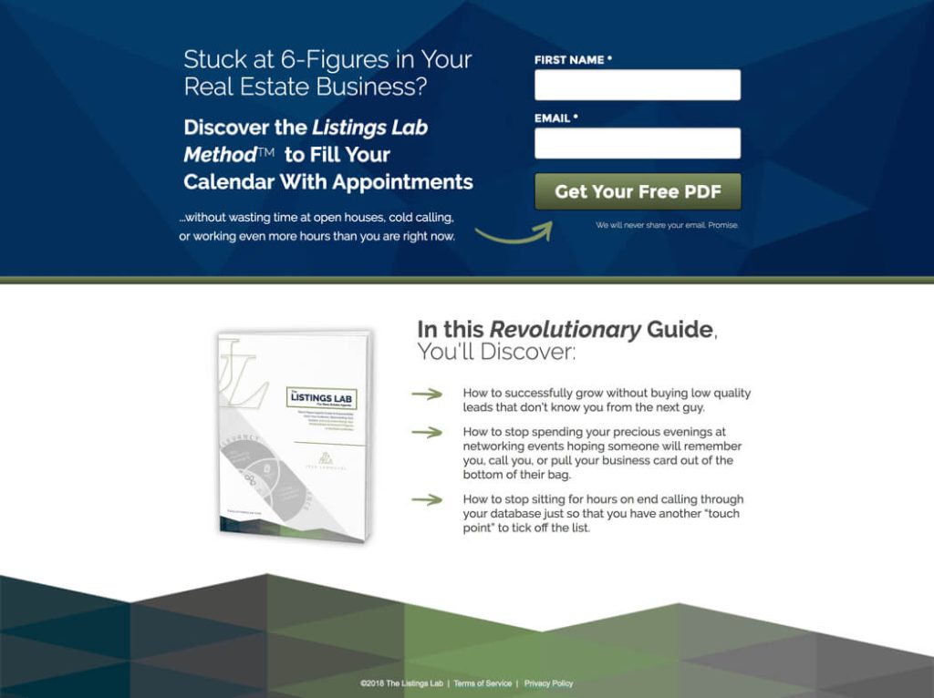 The Listings Lab Real Estate Acquisition Funnel